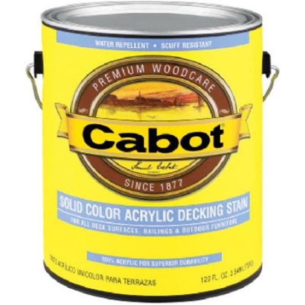 Samuel Cabot Inc Cabot Samuel 1808-05 QT; Medium Base; 100 Percent Acrylic; Solid Color Decking Stain 717207